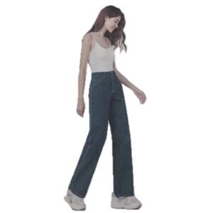 Simple Society 100% Cotton Authentic High Rise Carpenter Green Denim Jeans 0